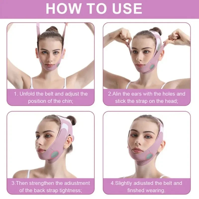 Graphene Face Slimming Bandage V-Line Face Shaper Facial Chin Cheek Lifting Belt Anti Wrinkle Face Lift Up Strap Skin Care Tools