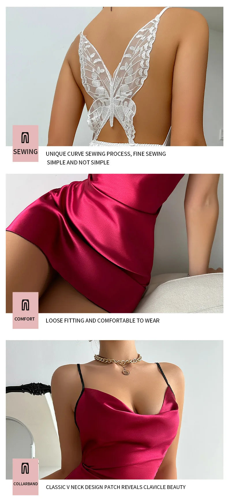 Sexy Ice Silk Pajamas for Women