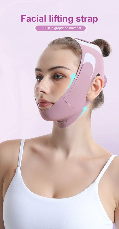 Graphene Face Slimming Bandage V-Line Face Shaper Facial Chin Cheek Lifting Belt Anti Wrinkle Face Lift Up Strap Skin Care Tools