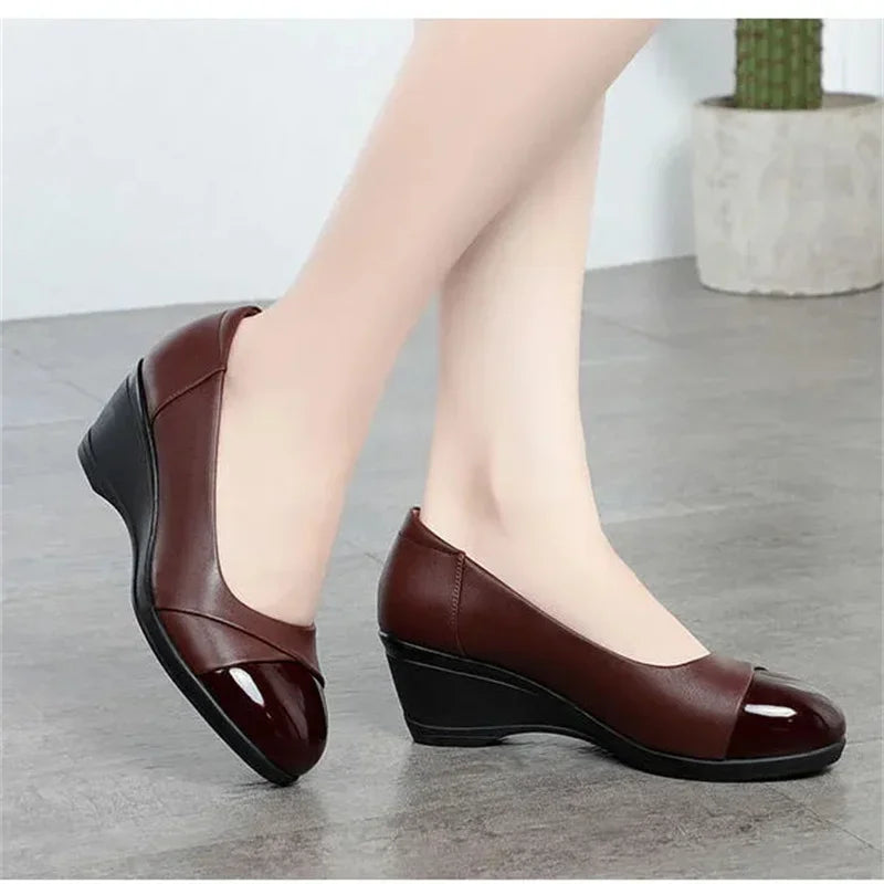 Women Fashion Light Weight Heel Comfort Shoes